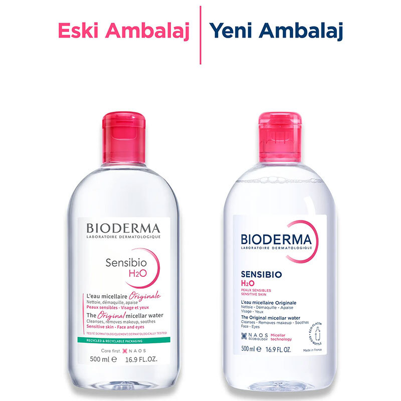 Bioderma Sensibio H2O Yüz ve Makyaj Temizleme Suyu 500 ml