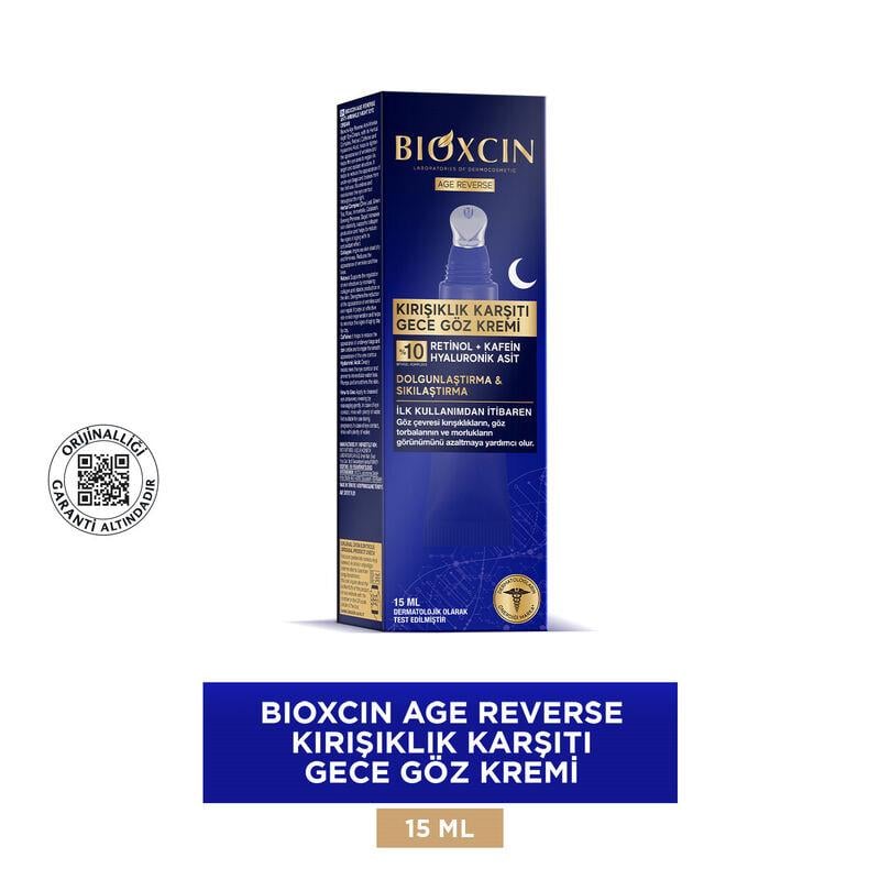 BIOXCIN AGE REVERSE KIRIŞIKLIK KARŞITI GECE GÖZ KREMİ 15ML