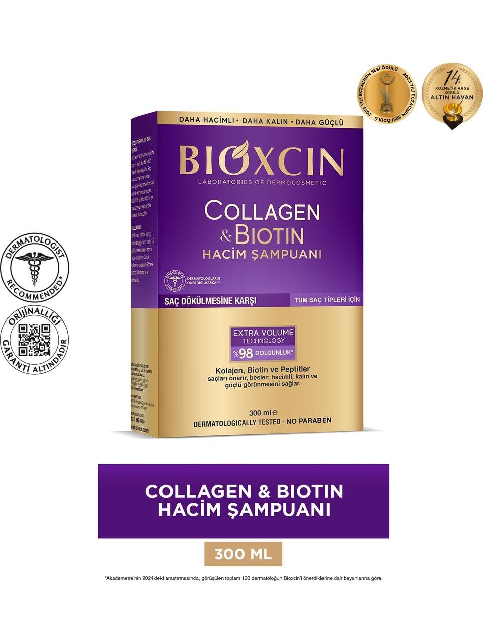 BIOXCIN COLLAGEN BİOTİN HACİM ŞAMPUANI 300ML