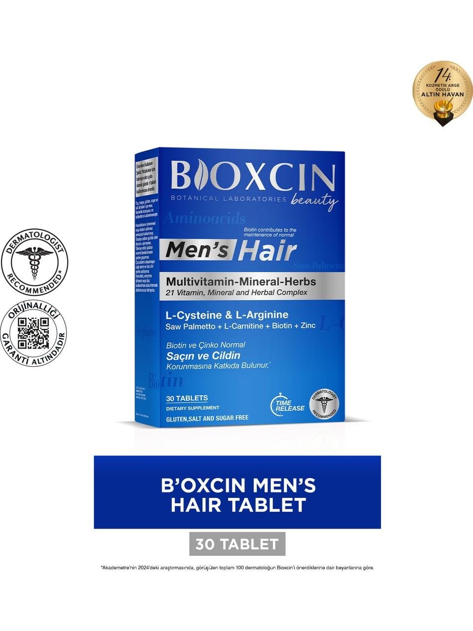 BIOXCIN MENS HAIR 30 TABLET L-ARJİNİN L-SİSTEİN L-KARNİTİN
