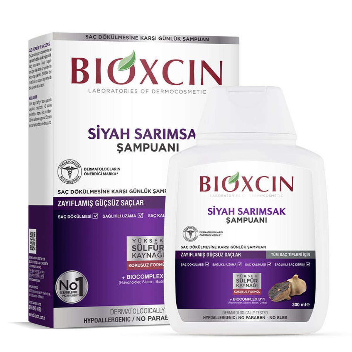 BIOXCIN QUANTUM SİYAH SARIMSAKLI ŞAMPUAN 300ML
