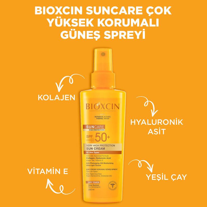 BIOXCIN SUN CARE SPF50+ YAĞLI CİLTLER ÇOK YÜKSEK KORUMALI GÜNEŞ KREMİ 50ML+ GÜNEŞ SPREYİ 200ML