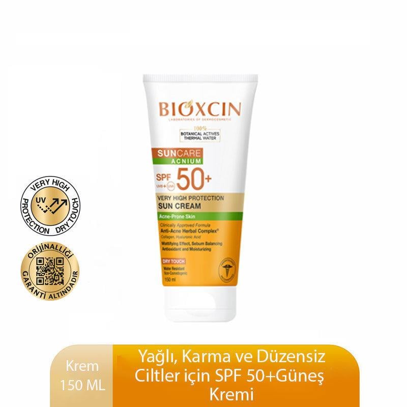 BIOXCIN SUNCARE ACNIUM SPF50+ 150ML ÇOK YÜKSEK KORUMALI GÜNEŞ KREMİ