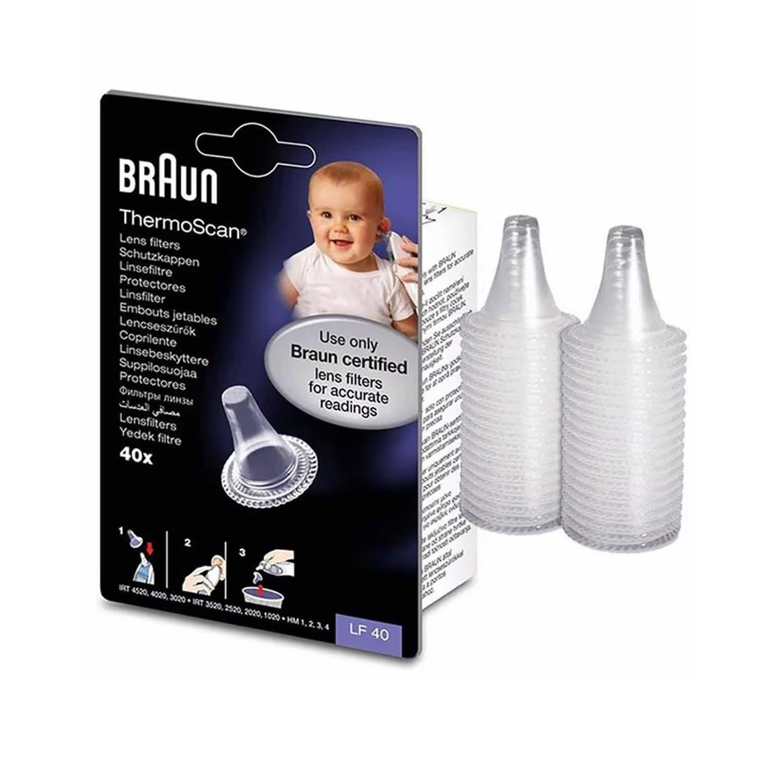 Braun LF40 Yedek Ateş Ölçer Filtre 40 Adet