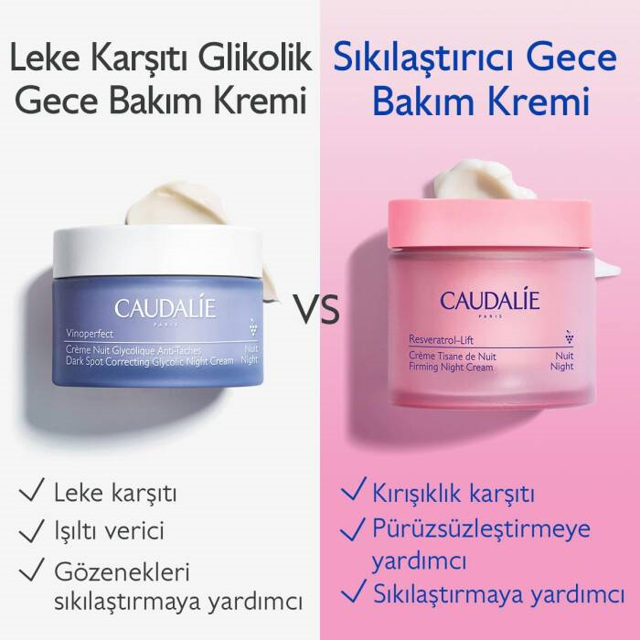 Caudalie Resveratrol-Lift Sıkılaştırıcı Gece Bakım Kremi 50 ml