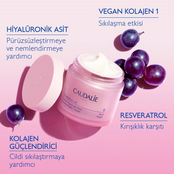 Caudalie Resveratrol-Lift Sıkılaştırıcı Gece Bakım Kremi 50 ml