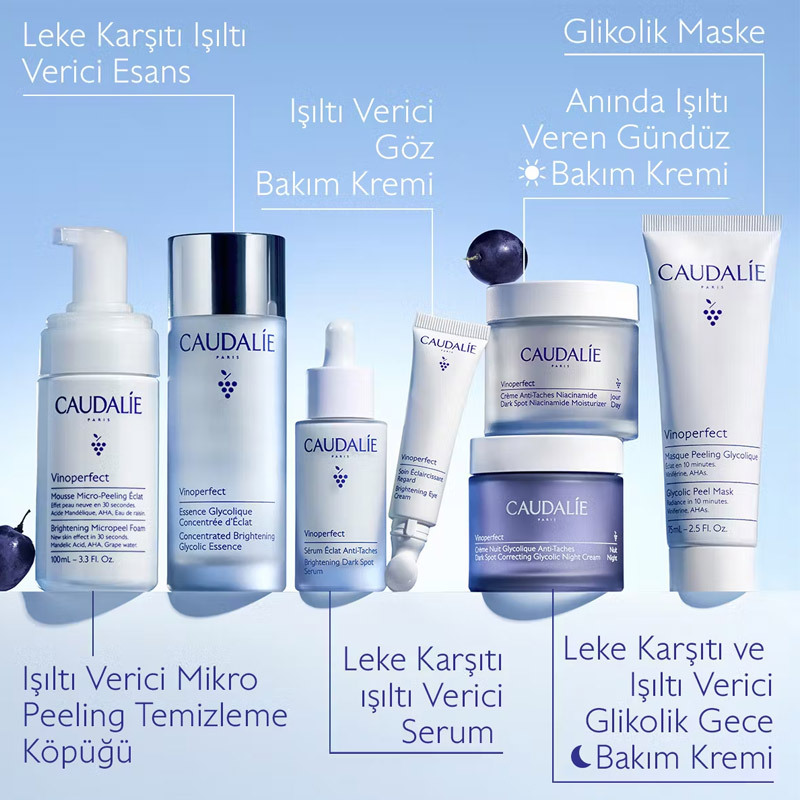Caudalie Vinoperfect Işıltı Verici Mikro Peeling Temizleme Köpüğü 50 ml