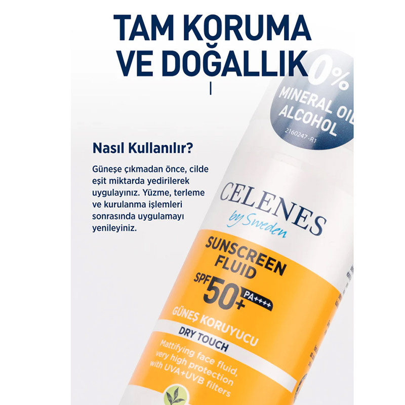 Celenes By Sweden Dry Touch Spf50+ Güneş Koruyucu 50 ml