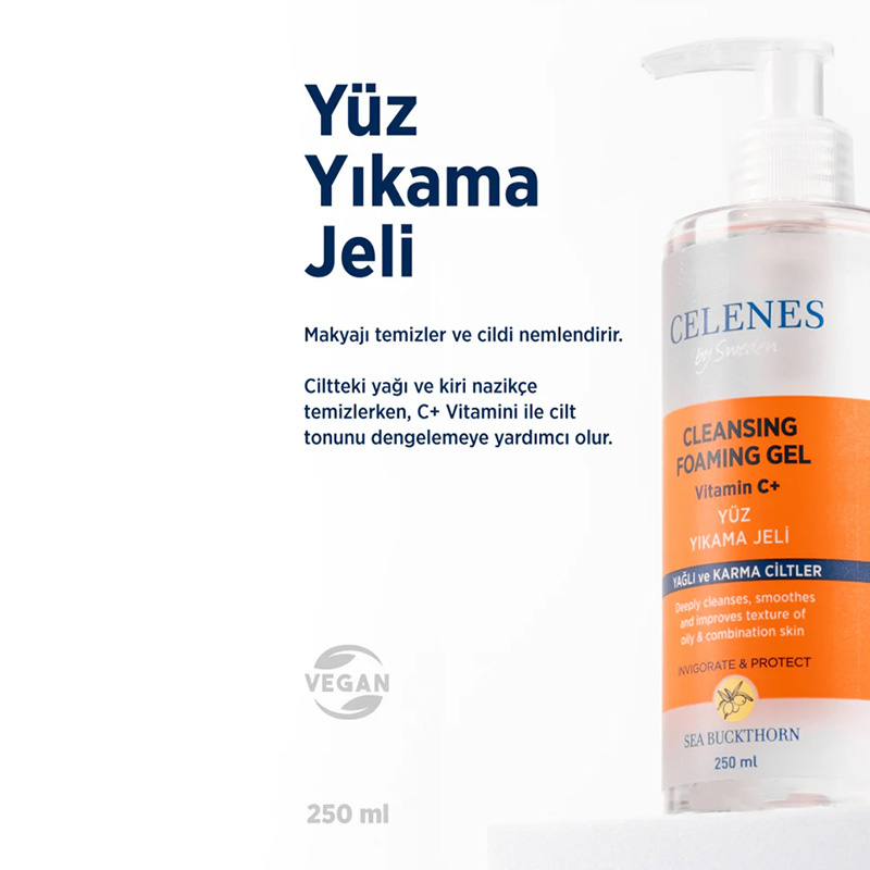 Celenes By Sweden Sea Buckthorn Yüz Yıkama Jeli 250 ml