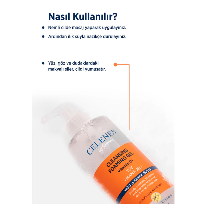 Celenes By Sweden Sea Buckthorn Yüz Yıkama Jeli 250 ml