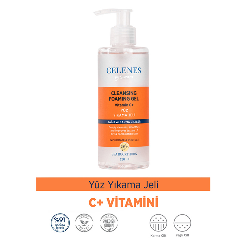 Celenes By Sweden Sea Buckthorn Yüz Yıkama Jeli 250 ml