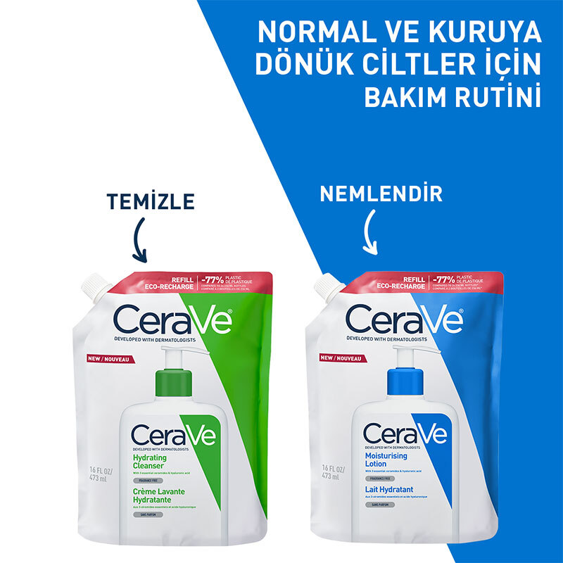 CeraVe Nemlendirici Yüz ve Vücut Losyonu-Seramid Ve Hyalüronik Asit İçerikli 473 ml - Refill