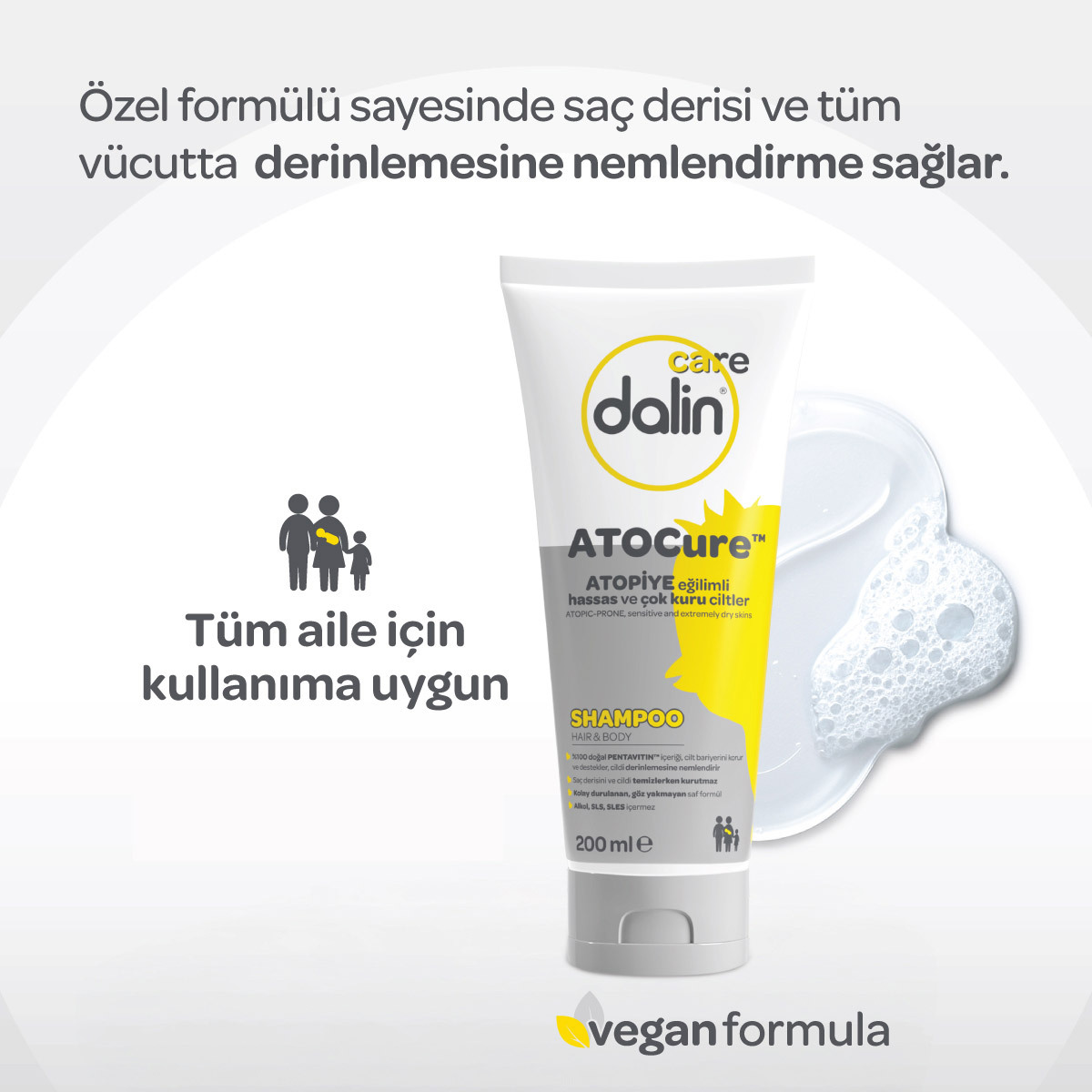 Dalin Care Saç ve Vücut Şampuanı 200 ml