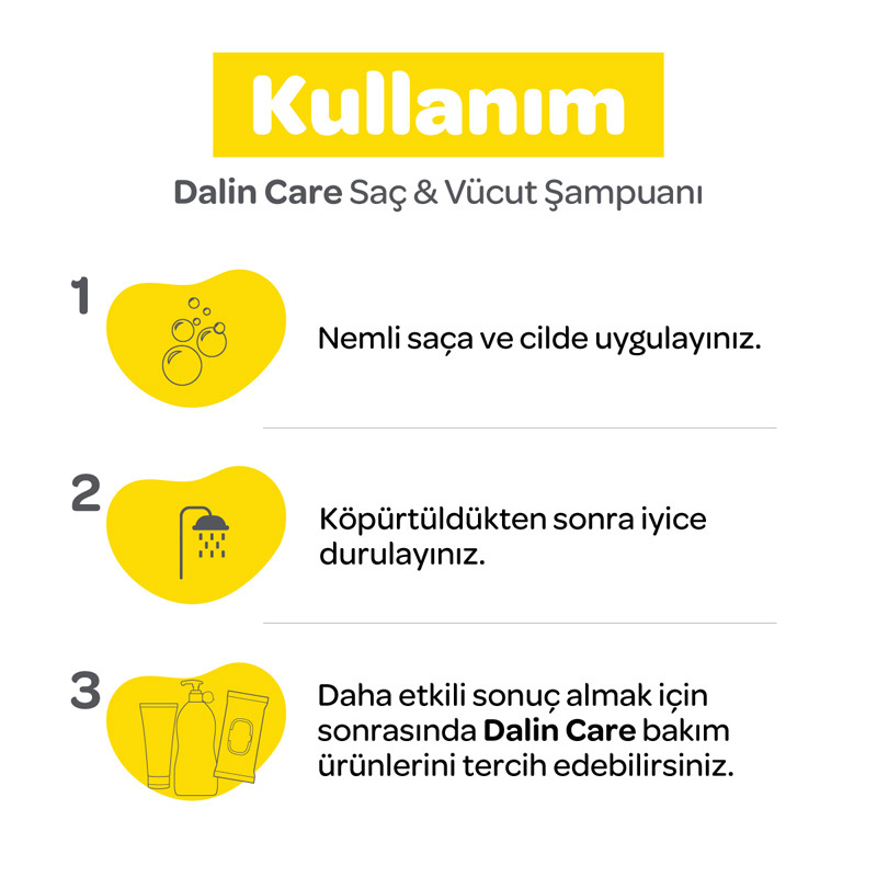 Dalin Care Saç ve Vücut Şampuanı 200 ml