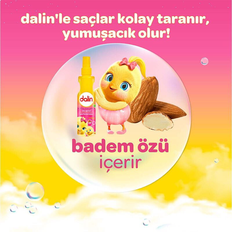 Dalin Kolay Tarama Spreyi 200 ml - Badem Özü ve Panthenol