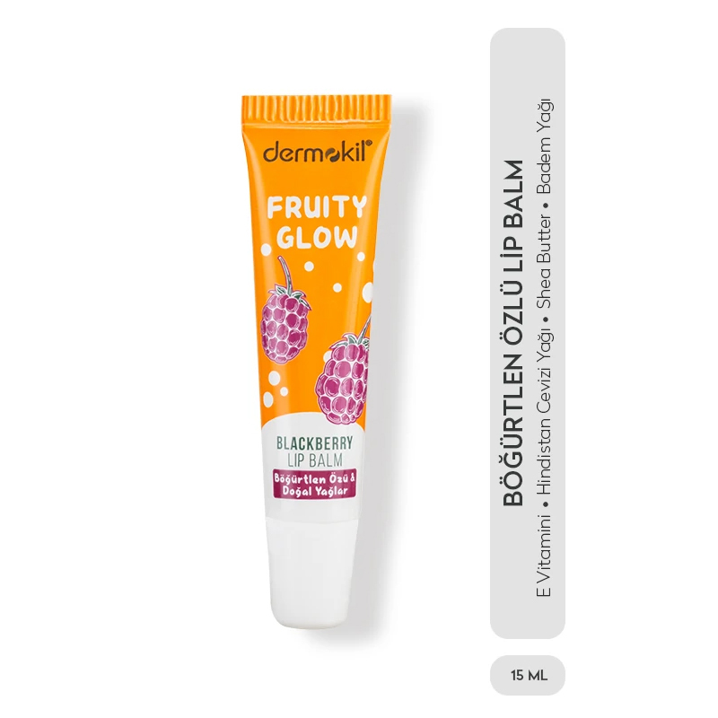 Dermokil Böğürtlen Özü ve Doğal Yağlar Lip Balm 15 ml