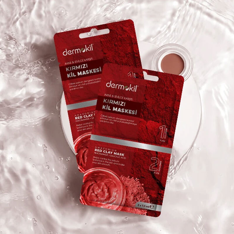 Dermokil Kırmızı Kil Maskesi 15 ml