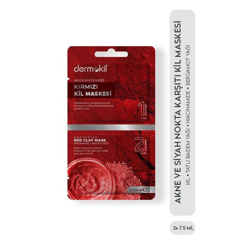Dermokil Kırmızı Kil Maskesi 15 ml