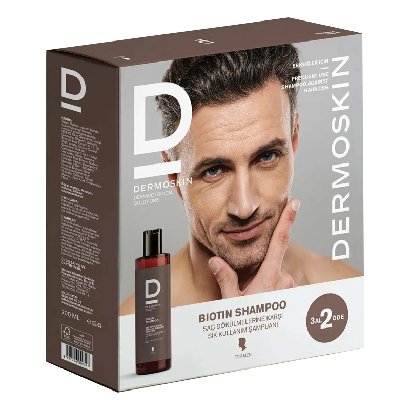 Dermoskin Biotin Shampoo For Men 200ml 3 Al 2 Öde