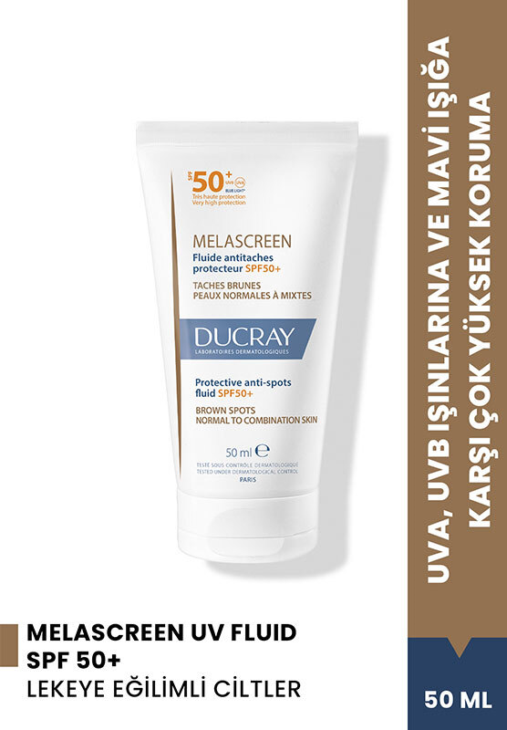 Ducray Melascreen Fluid SPF50+ Lekeye Eğilimli Ciltler İçin Güneş Koruyucu 50 ml