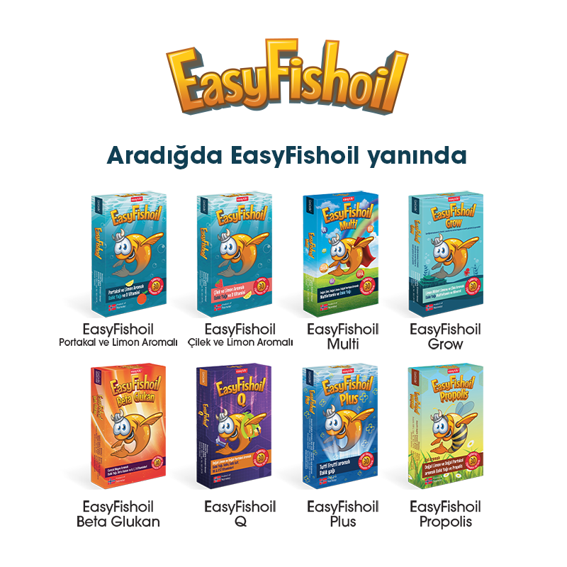 Easy Fish Oil Propolis 30 Çiğnenebilir Jel - Bal Aromalı