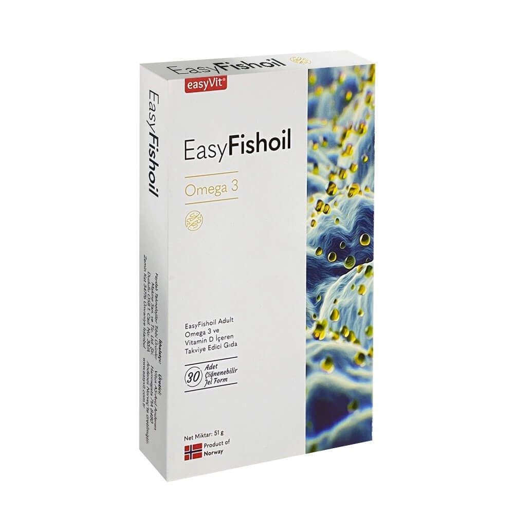EasyFishoil Yetişkin 30 Çiğnenebilir Jel Form