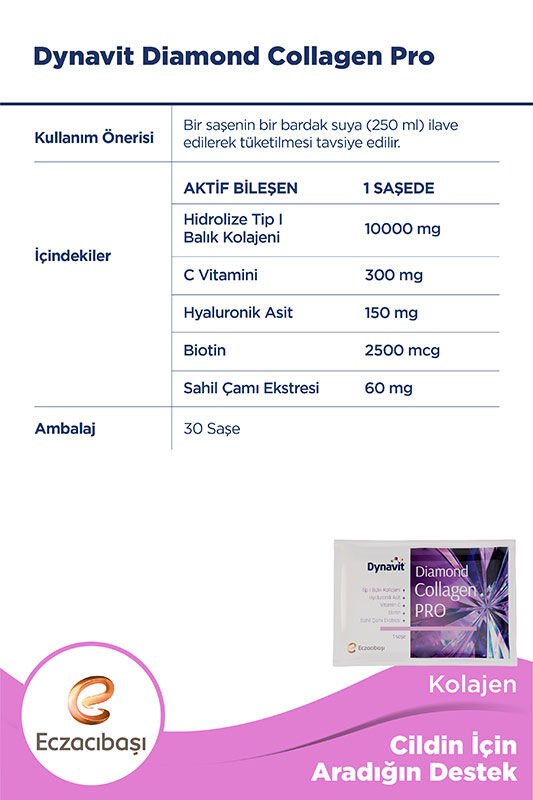 Eczacıbaşı Dynavit Diamond Collagen PRO 30 Saşe