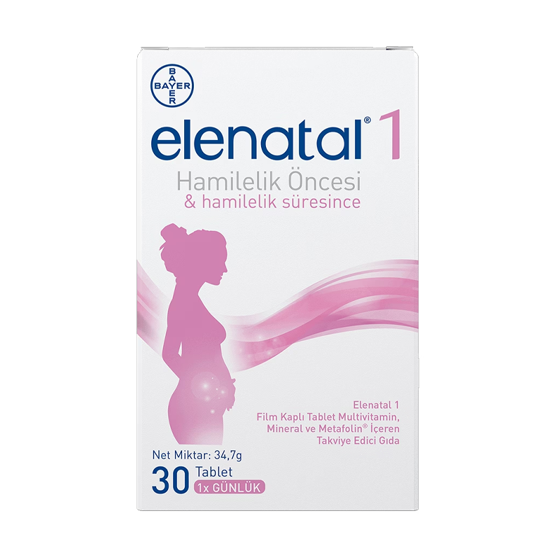 ELENATAL 1 30 TABLET MULTİVİTAMİN MİNERAL METAFOLİN