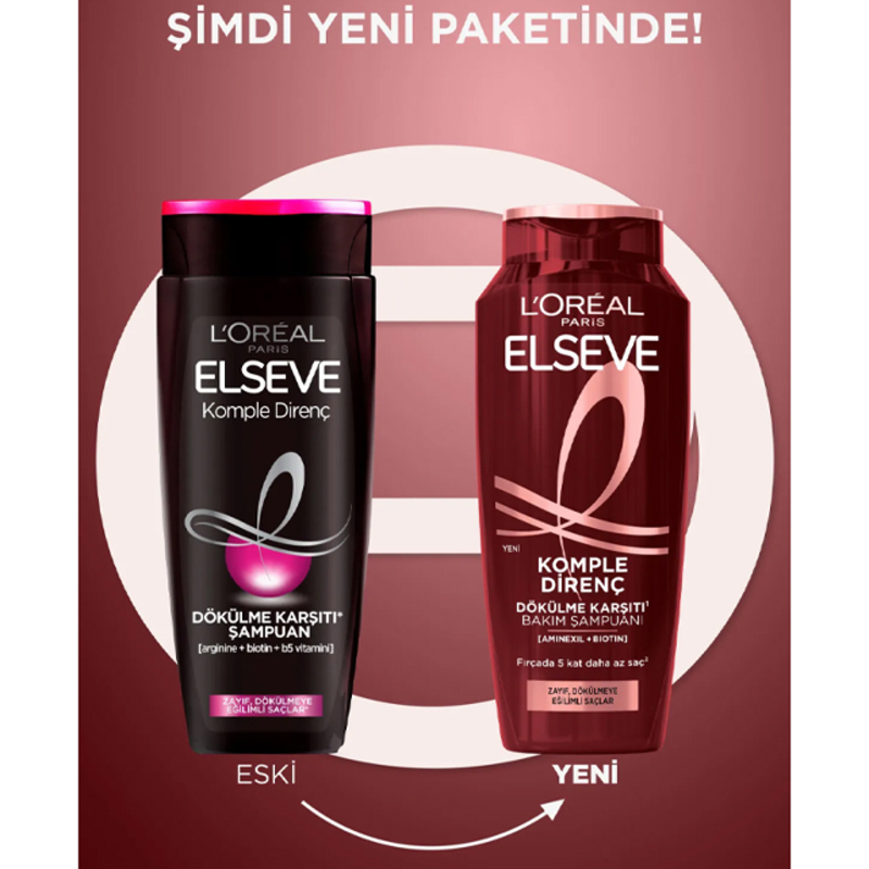 Elseve Komple Direnç Dökülme Karşıtı Şampuan 300 ml