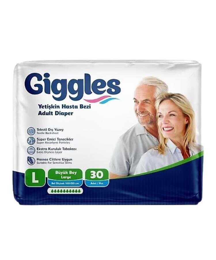 GIGGLES YETİŞKİN HASTA BEZİ LARGE 30 ADET