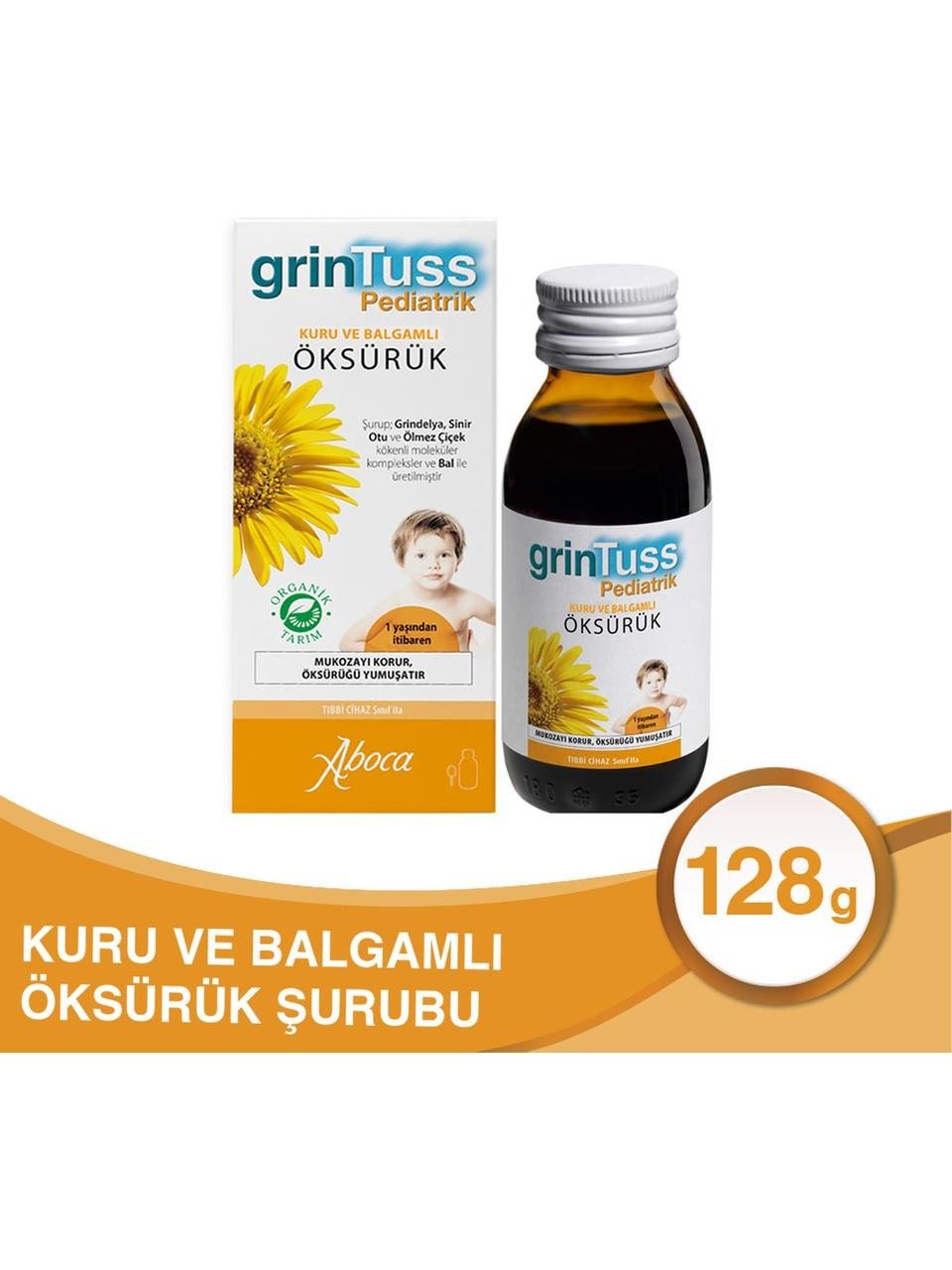 GRINTUSS 128GR PEDİATRİK ÖKSÜRÜK ŞURUBU