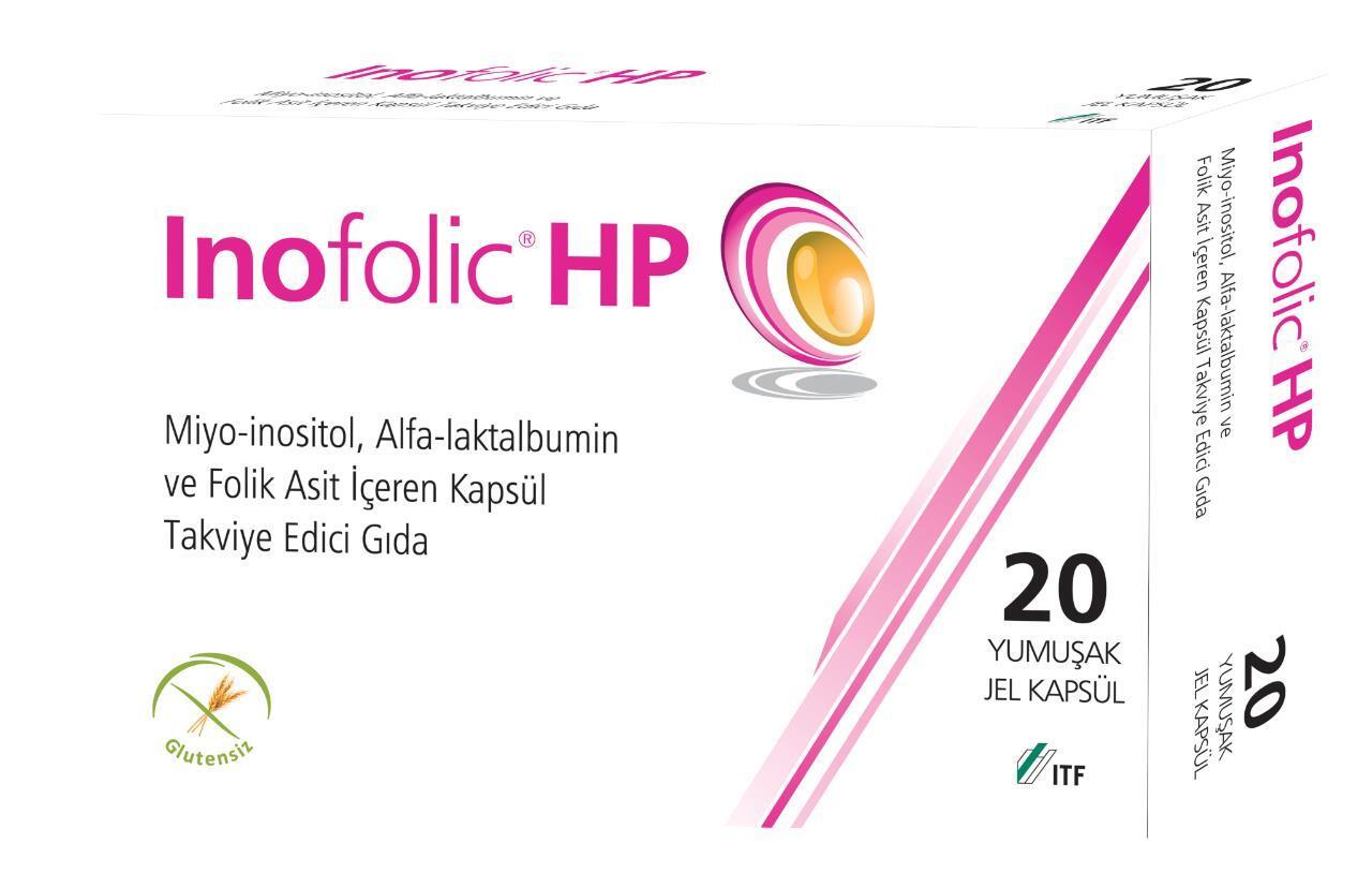 INOFOLIC HP 20 YUMUŞAK JEL KAPSÜL MİYO-İNOSİTOL ALTA LAKTALBUMİN FOLİK ASİT