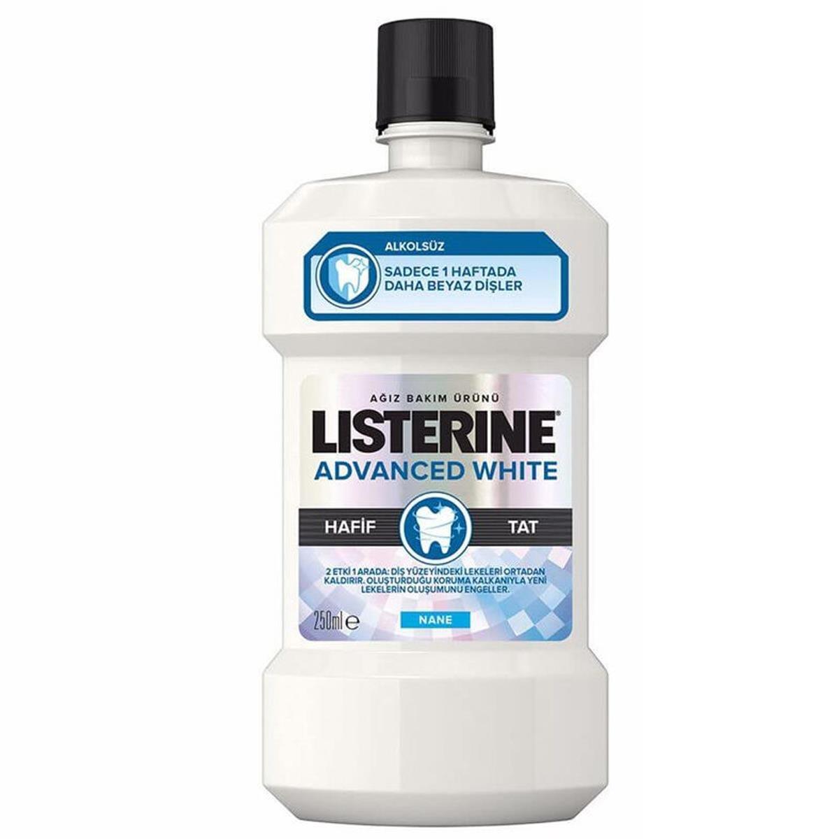 LISTERINE ADVANCE WHİTE HAFİF TAT 250ML