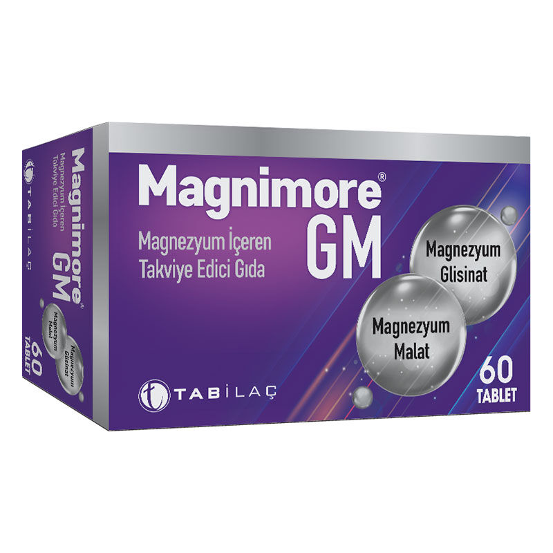Magnimore GM Magnezyum İçeren Takviye Edici Gıda 60 Tablet