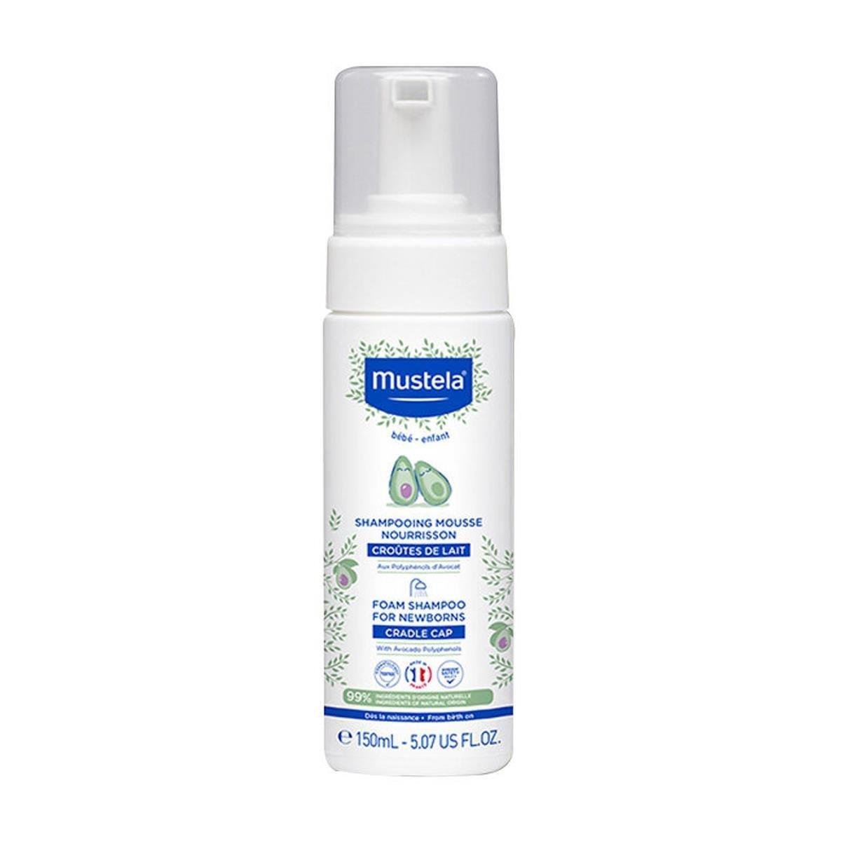 MUSTELA FOAM SHAMPOO FOR NEWBORNS 150ML KONAK ÖNLEYİCİ ŞAMPUAN