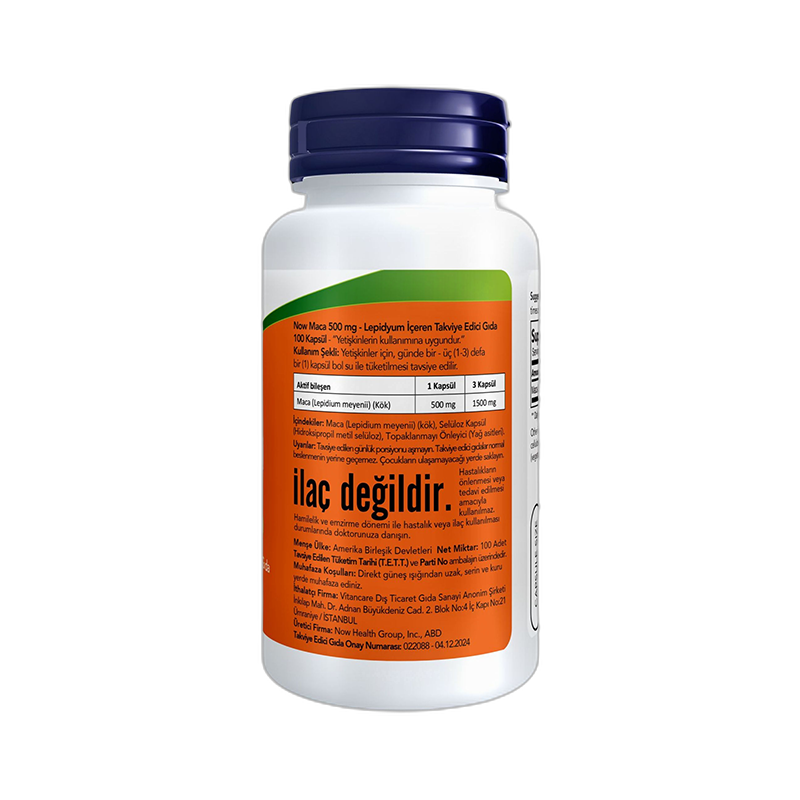 Now Maca Lepidium Meyenii Root 100 Kapsül