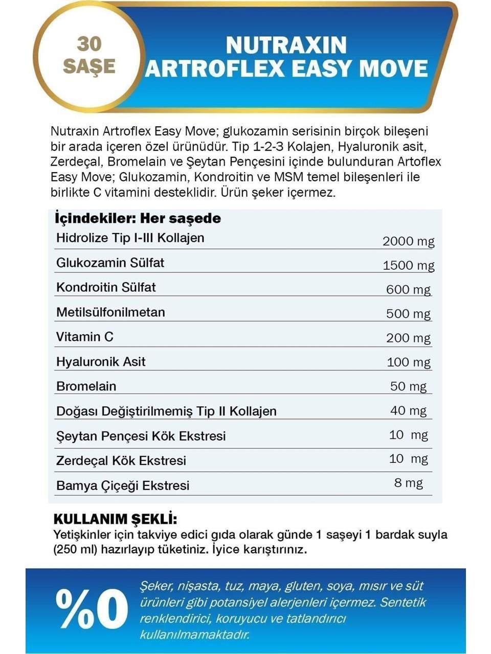 NUTRAXIN ARTROFLEX EASY MOVE 30 SACHETS