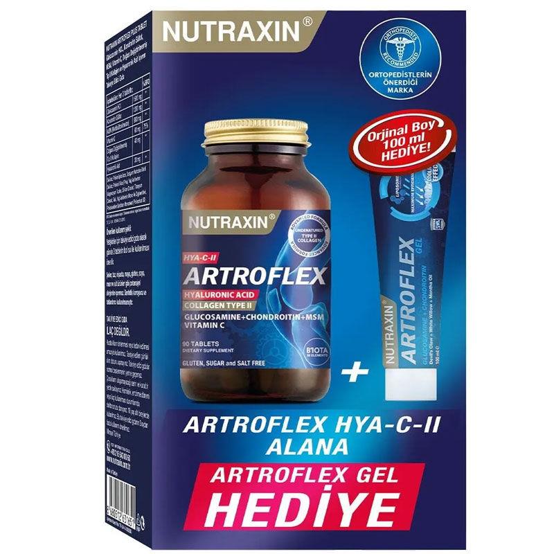 NUTRAXIN ARTROFLEX HYA-CII 90 TABLET+ EXTRA JEL 100ML HEDİYE