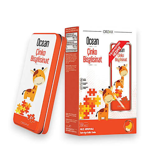 OCEAN ÇİNKO BİSGLİSİNAT 150ML MUZ AROMALI+KALEM KUTUSU HEDİYE