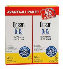 OCEAN D3K2 AVANTAJ PAKET 2.Sİ YÜZDE 50 İNDİRİMLİ 20ML+20ML ORAL DAMLA
