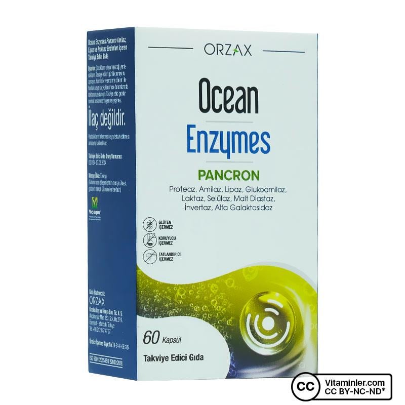 OCEAN ENZYMES PANCRON 60 KAPSÜL