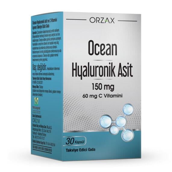 OCEAN HYALURONİK ASİT 150MG C VİTAMİNİ 30 KAPSÜL