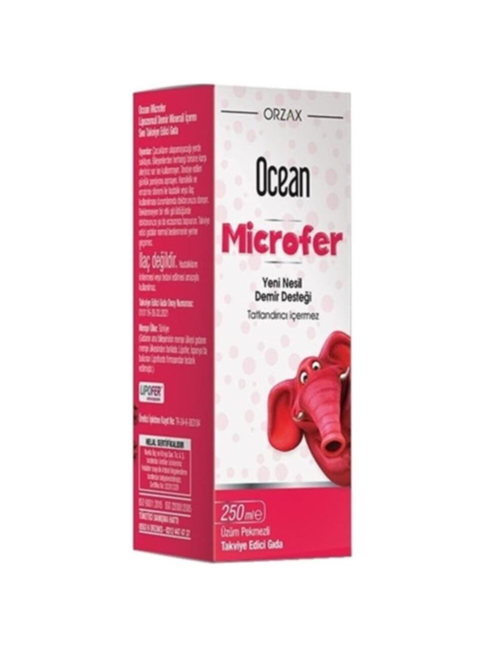 OCEAN MICROFER 250ML LİPOZOMAL DEMİR MİNERALİ