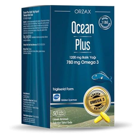OCEAN PLUS 1200MG 50 KAPSÜL BALIK YAĞI OMEGA 3