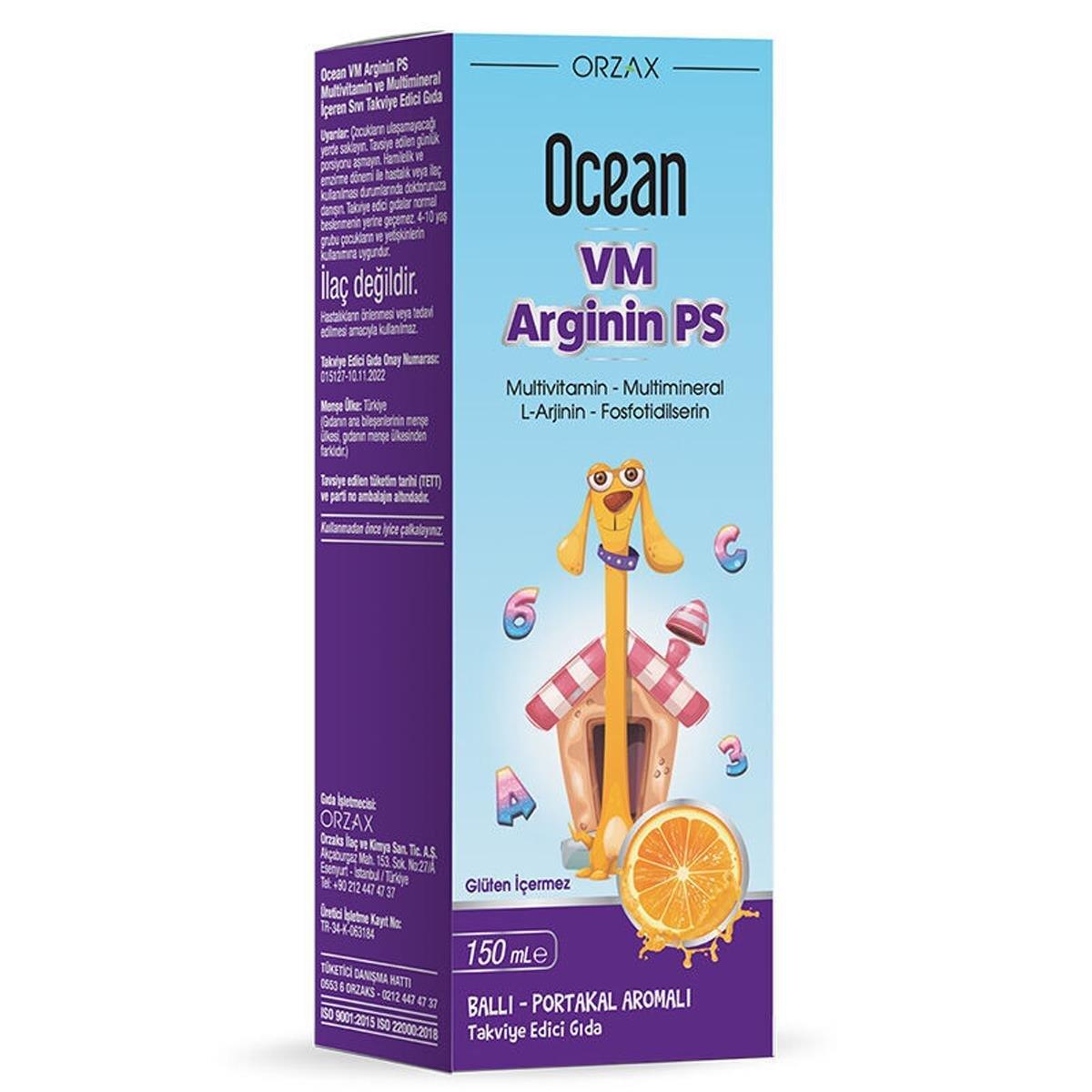 OCEAN VM ARGİNİN PS 150ML ŞURUP
