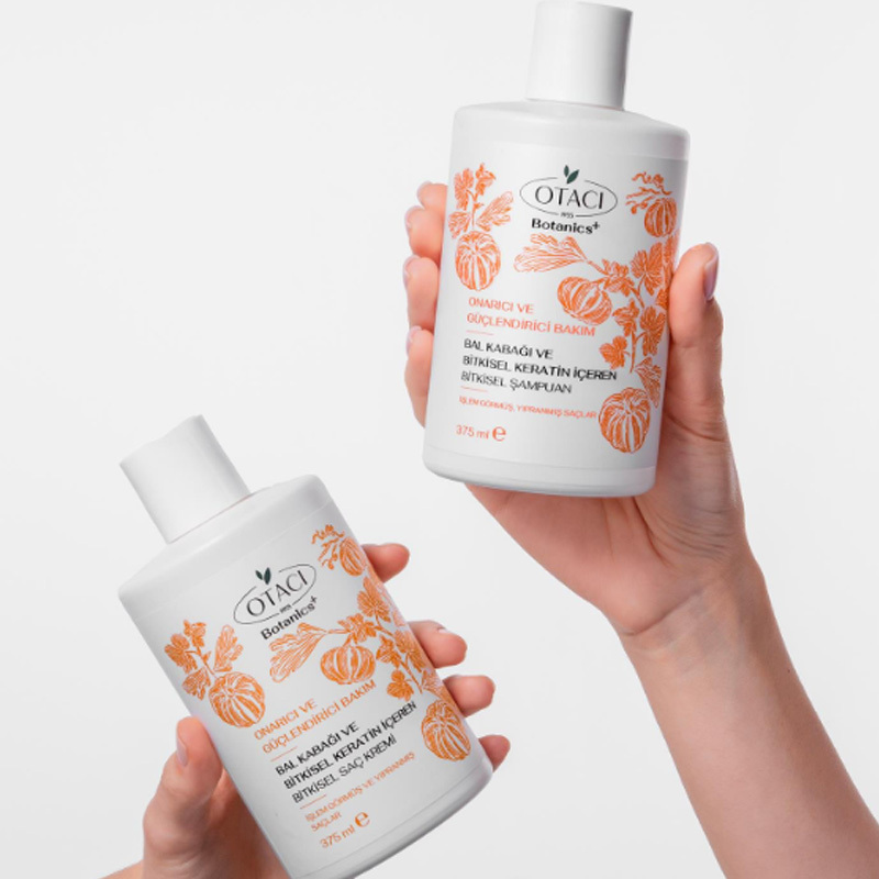 Otacı Botanics + Güçlendirici Bakım Bitkisel Şampuan 375 ml