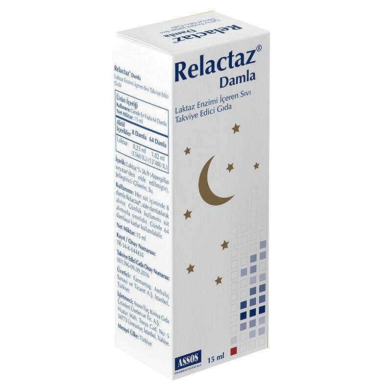 RELACTAZ LAKTAZ ENZİMİ İÇEREN 15ML DAMLA