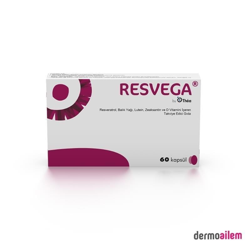 RESVEGA RESVERATROL BALIK YAĞI LUTEİN ZEAKSANTİN D VİTAMİNİ 60 KAPSÜL