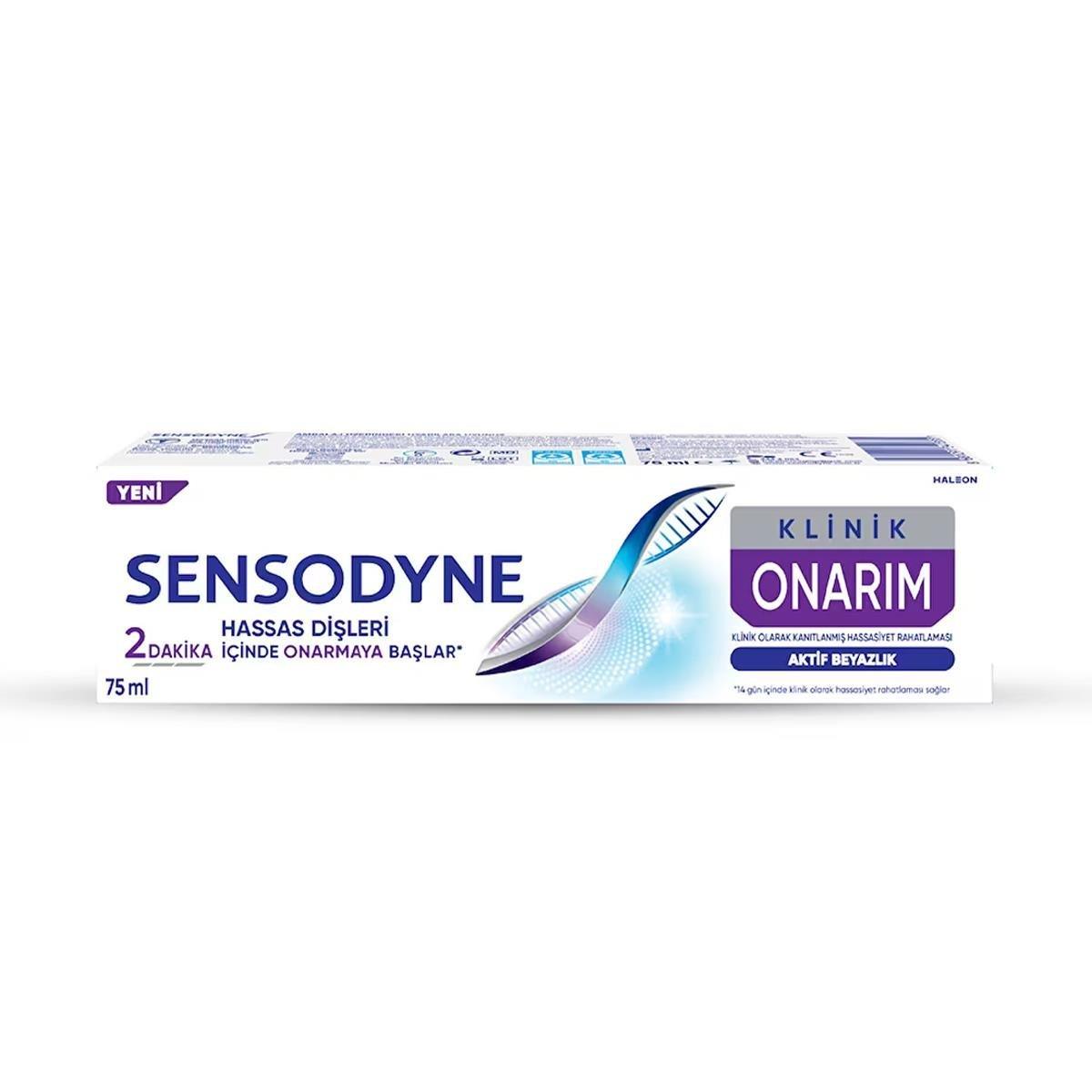 SENSODYNE KLİNİK ONARIM AKTİF BEYAZLIK 75ML