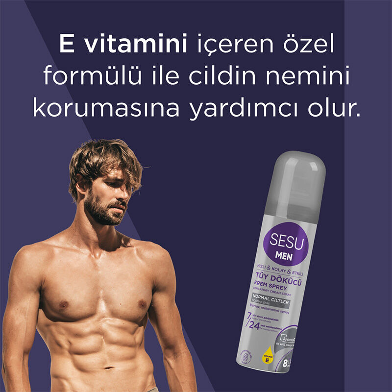 Sesu Men Tüy Dökücü Krem Sprey 150 ml